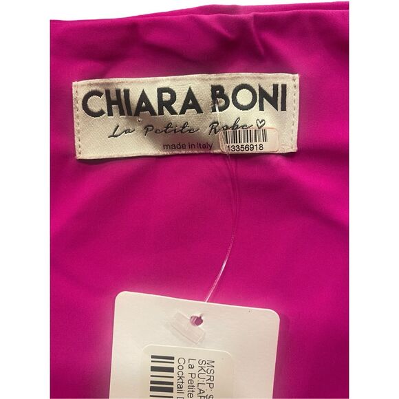 Chiara Boni La Petite Robe Purple Cassie Dress Size 10 Defect READ MSRP: $ 695 - Picture 8 of 12